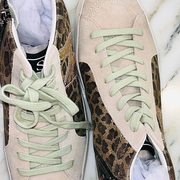 NEW! Sam Edelman Avon High Top Leopard Sneaker - Picture 5 of 15